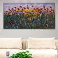Flying Poppies Oil Painting