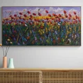Flying Poppies Oil Painting