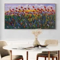 Flying Poppies Oil Painting