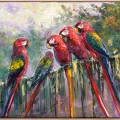 Song of the Parrots Oil Painting