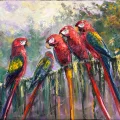 Song of the Parrots Oil Painting