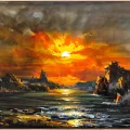 Silence Resting on the Horizon Oil Painting