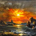 Silence Resting on the Horizon Oil Painting