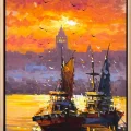 Sunset on the Golden Horn Oil Painting
