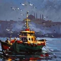 Dawn on the Bosphorus Oil Painting