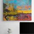 Sunset in Ortaköy Oil Painting