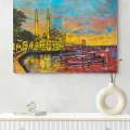 Sunset in Ortaköy Oil Painting