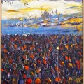 Istanbul in the Distance Oil Painting