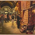 Halı Çarşısı Yağlı Boya Tablosu
