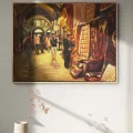 Halı Çarşısı Yağlı Boya Tablosu