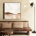 Coffee Tones Minimalist Custom Order Abstract Oil Painting