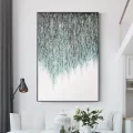 Large Green Abstract Minimalist Custom Order Abstract Oil Painting