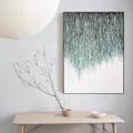 Large Green Abstract Minimalist Custom Order Abstract Oil Painting