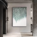 Large Green Abstract Minimalist Custom Order Abstract Oil Painting