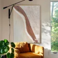 Beige and Brown Custom Order Abstract Oil Painting