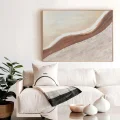 Beige and Brown Custom Order Abstract Oil Painting