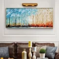 Colorful Abstract Trees Custom Order Abstract Oil Painting