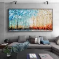 Colorful Abstract Trees Custom Order Abstract Oil Painting