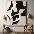 Black and White Connotation Custom Order Abstract Oil Painting