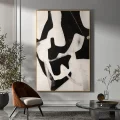 Black and White Connotation Custom Order Abstract Oil Painting