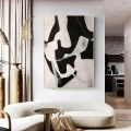 Black and White Connotation Custom Order Abstract Oil Painting