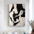 Black and White Connotation Custom Order Abstract Oil Painting
