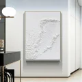 White Texture Custom Order Abstract Oil Painting