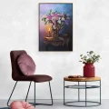 Colorful Lilacs on the Coffee Table Custom Order Oil Painting
