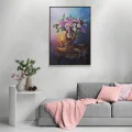Colorful Lilacs on the Coffee Table Custom Order Oil Painting