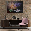 Lilacs and the Magic of the Sculpture Custom Order Oil Painting