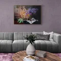 Lilacs and the Magic of the Sculpture Custom Order Oil Painting