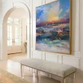 Colorful Waves Custom Order Abstract Oil Painting
