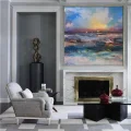 Colorful Waves Custom Order Abstract Oil Painting