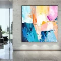 Modern Renkler Siparişe Özel Soyut Yağlı Boya Tablo