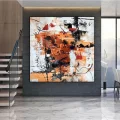 Scandinavian Modern Contemporary Custom Order Abstract Oil Painting