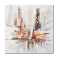 City Street People Custom Order Abstract Oil Painting