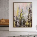 Contemporary and Gilded Custom Order Abstract Oil Painting
