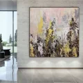 Contemporary and Gilded Custom Order Abstract Oil Painting