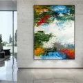 Green Blue Custom Order Abstract Oil Painting