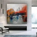Manzara Siparişe Özel Soyut Yağlı Boya Tablo