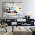 Beige Yellow Minimalist Custom Order Abstract Oil Painting