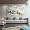 Beige Yellow Minimalist Custom Order Abstract Oil Painting