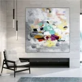 Beige Yellow Minimalist Custom Order Abstract Oil Painting