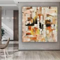 Yellow Custom Order Abstract Oil Painting