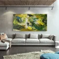 Light Dark Green Custom Order Abstract Oil Painting