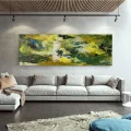 Light Dark Green Custom Order Abstract Oil Painting