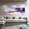 Fuchsia Purple and Blue Custom Order Abstract Oil Painting