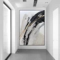 White Black and Gold Custom Order Abstract Oil Painting