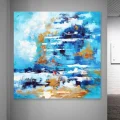 Blue Sea Custom Order Abstract Oil Painting