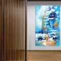 Blue Sea Custom Order Abstract Oil Painting